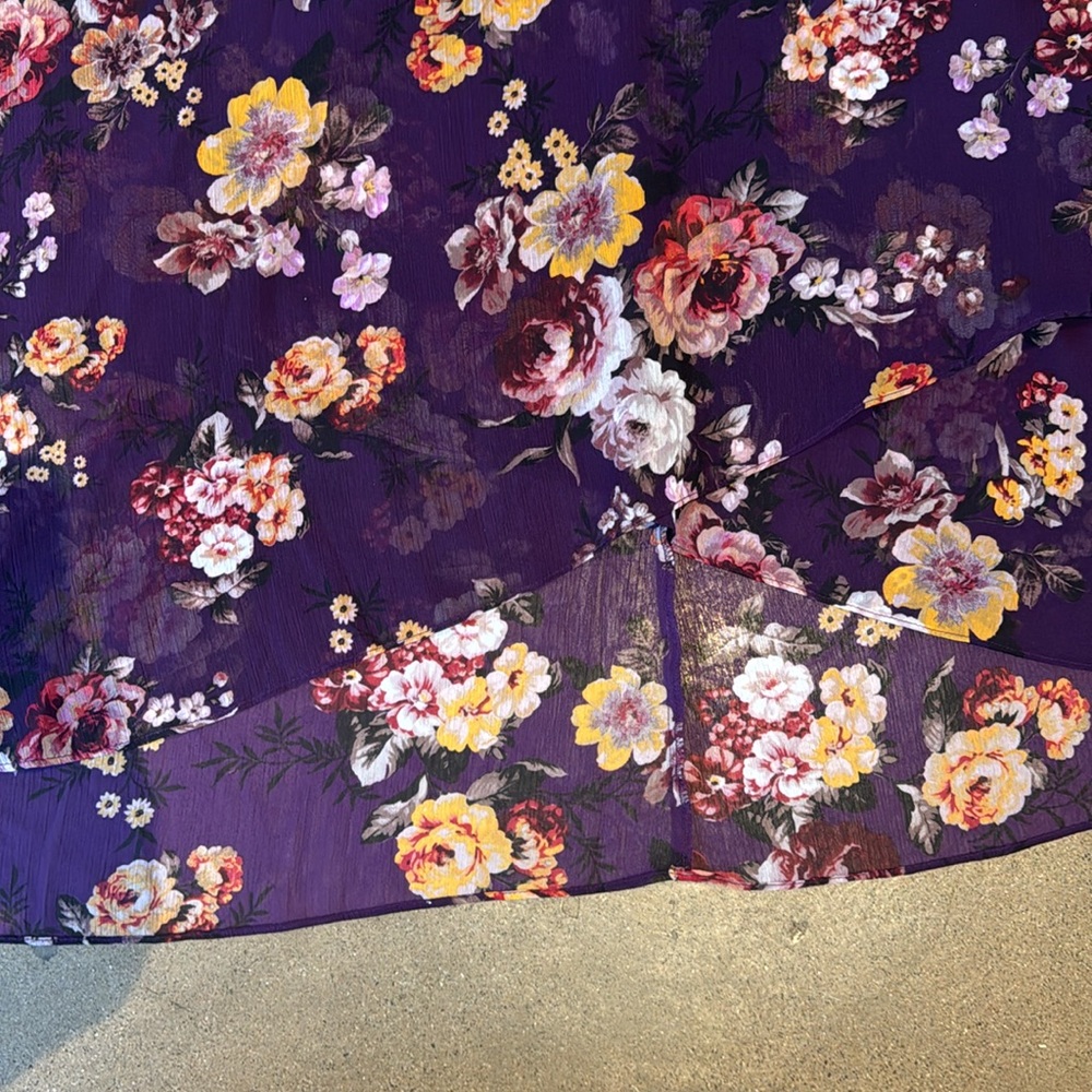 Floral wrap Style Dress - Picture 5 of 8